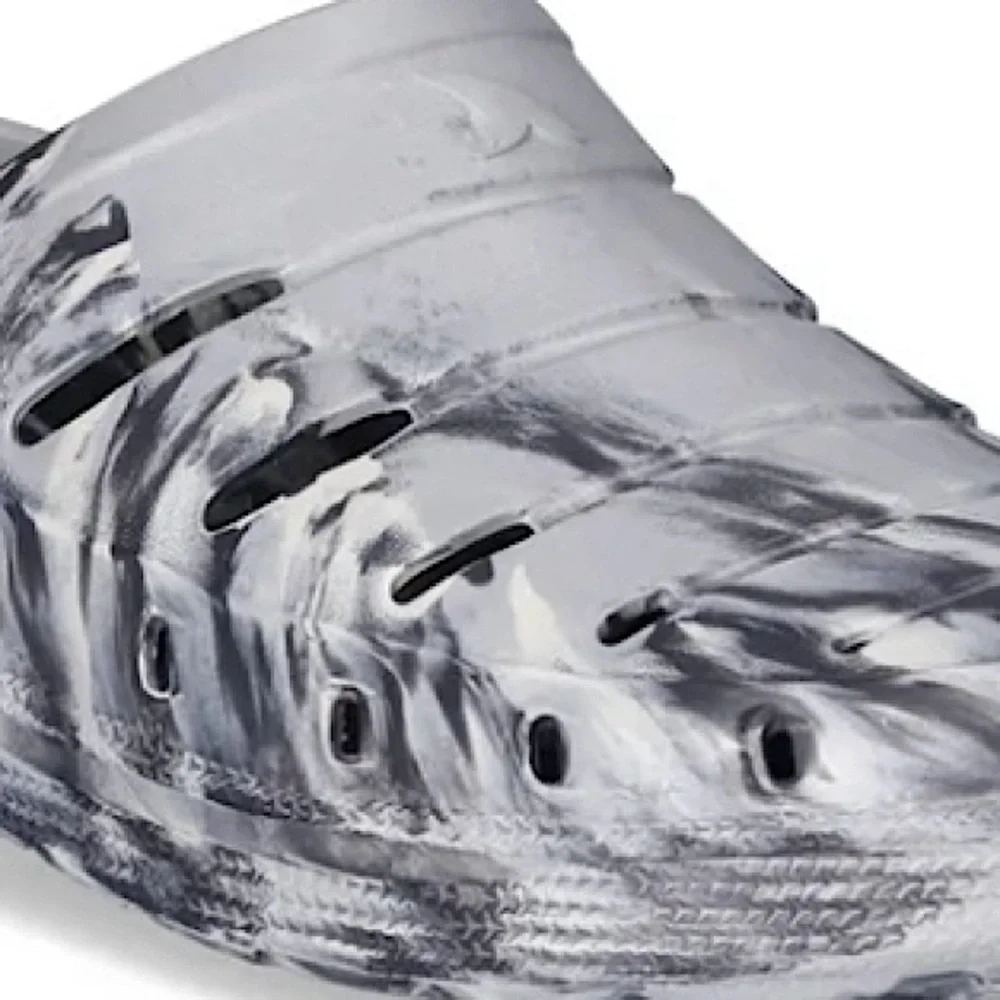 Rugged Shark Men's Clogs SIZE 9 Gray Swirl Sandals Waterproof Floatable NEW